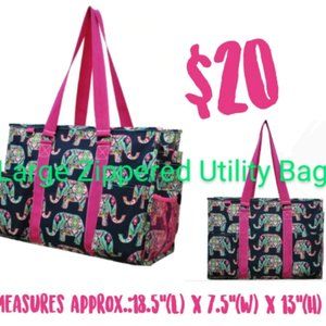 Zippered Tote Bags